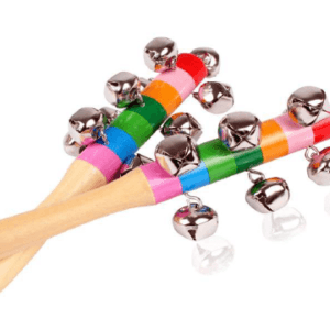 Rainbow Wooden Rattle Bell Pc 2