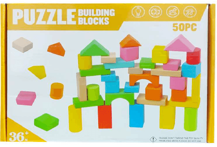 Wooden building blocks