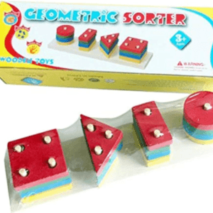 Wooden Geometric 4 Column