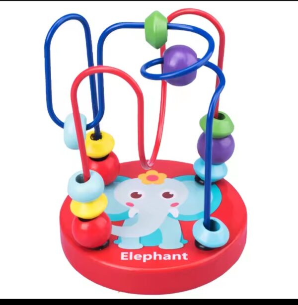 Wooden Beads Coaster Small for Counting Playing Colorful Pack of 1 - Image 4