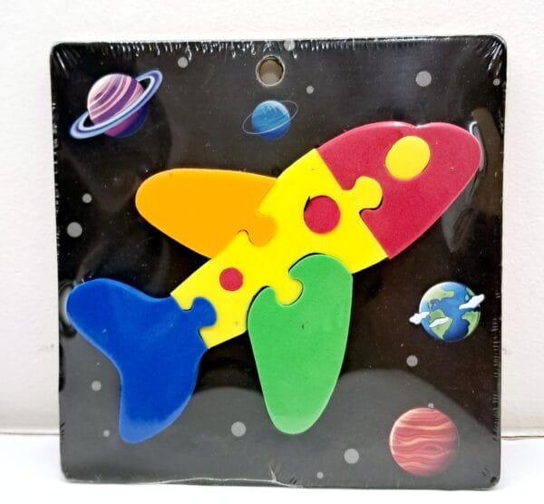 Wooden Plated Transportation Foam Jigsaw Puzzle Pack of 2 - Image 4