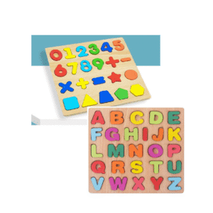 Wooden Alphabet, Number and shapes