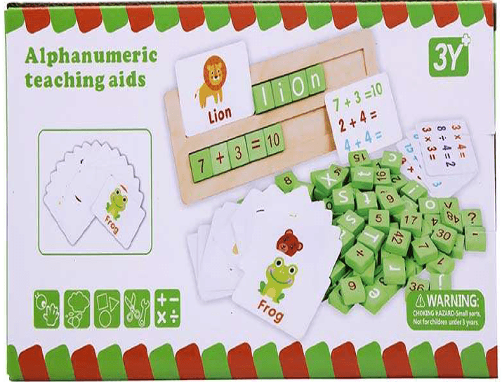 Alphanumering Teaching Aid Montessori Kids Game - Image 2