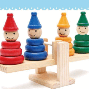 Wooden Clown Balance game