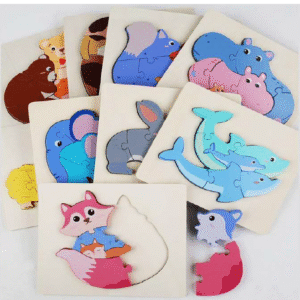 Wooden Animal Jigsaw 3D Puzzle – A Fun & Educational Adventure!