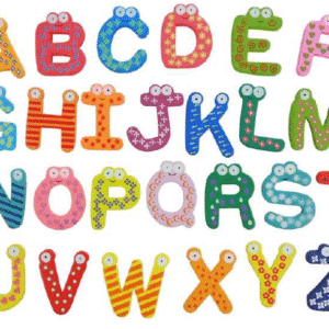 Wooden colorful Magnet A to Z and 0 to 9 Numbers