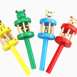 Wooden Cage Rattles (2 Pc)