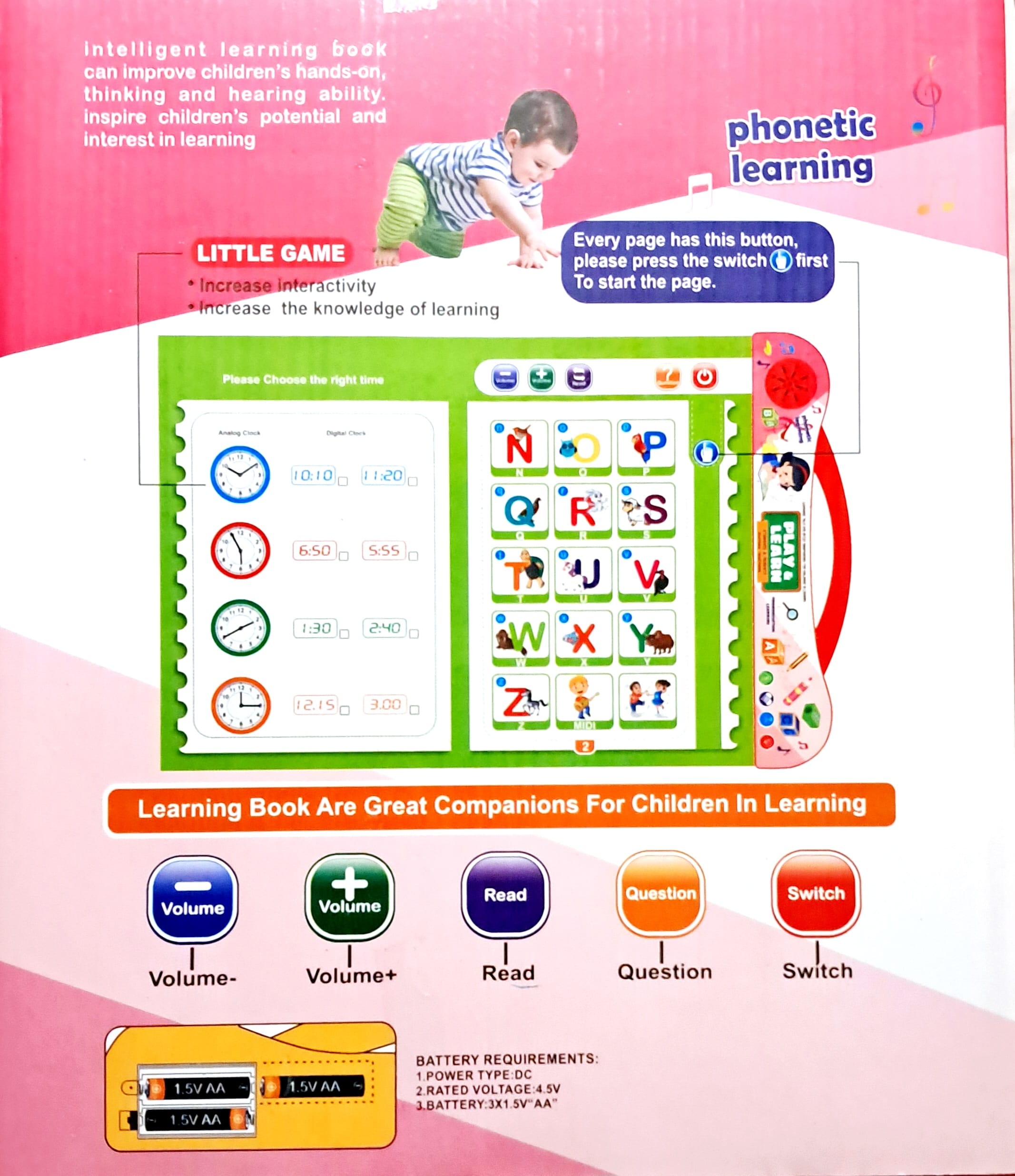 Play and learn intelligence book running on battery - Image 8
