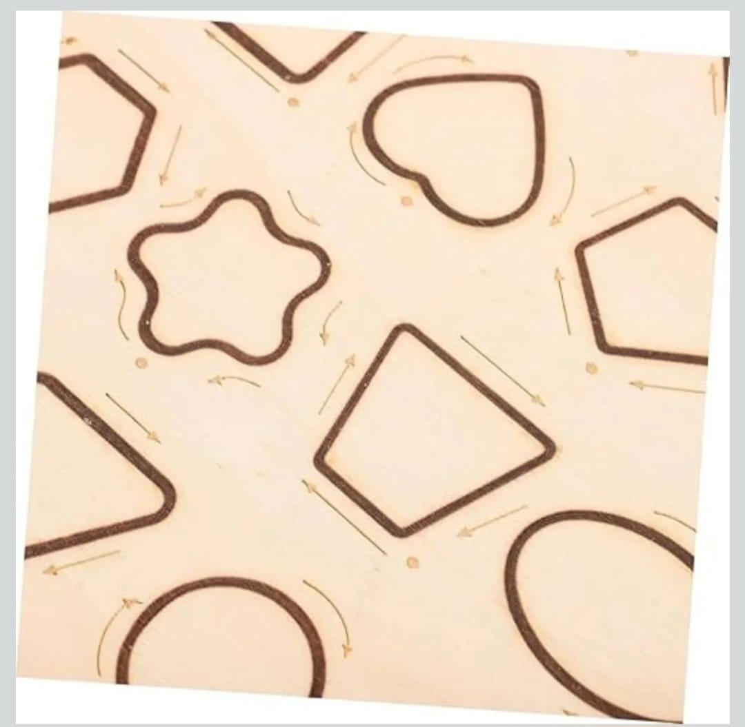 Wooden tracking boards Alphabet capital and small letters; Numbers 0-20 and shapes; Ideal for handwriting improvements - Image 3