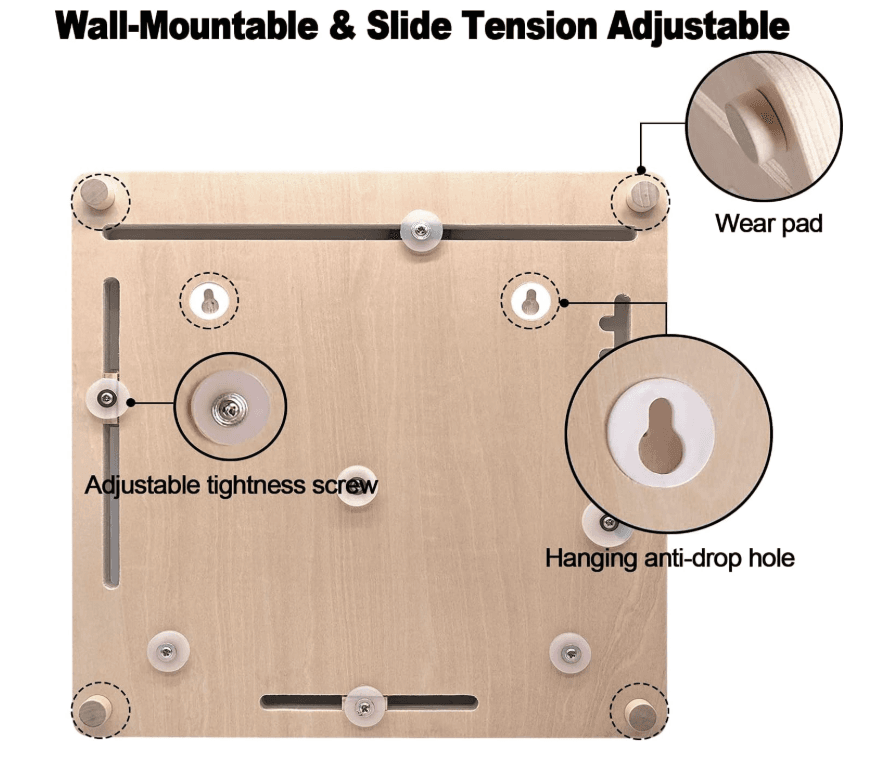 Wooden Lion Calendar Clock with Days, Week, Months, Season, Weather, Time, Date and Time - Image 3