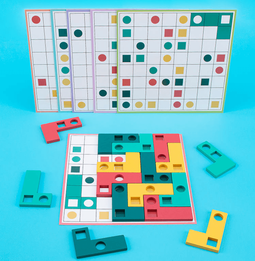 Wooden Type L / T Paired Puzzle