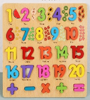 Wooden Number Board 30x30 cm - Image 3