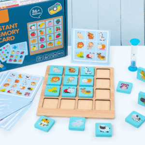 Wooden Instant Memory Card Game
