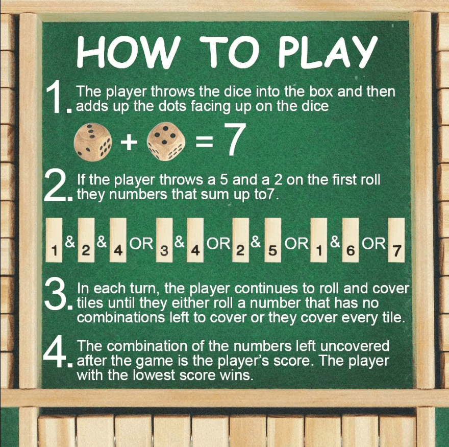 Wooden Shut The Box Game - Image 3