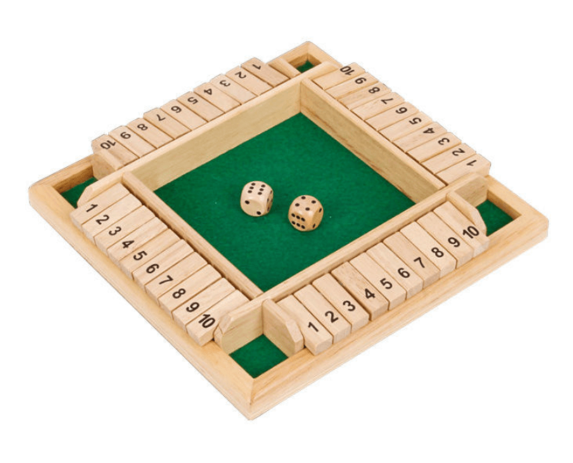 Wooden Shut The Box Game