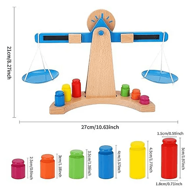 Wooden Balance Scale - Image 2