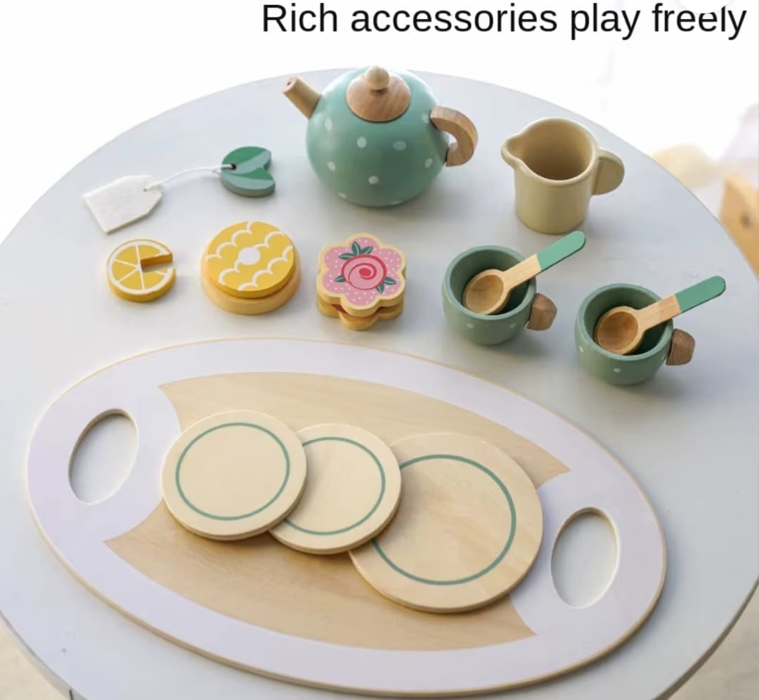 Afternoon Tea Set Wooden - Image 3