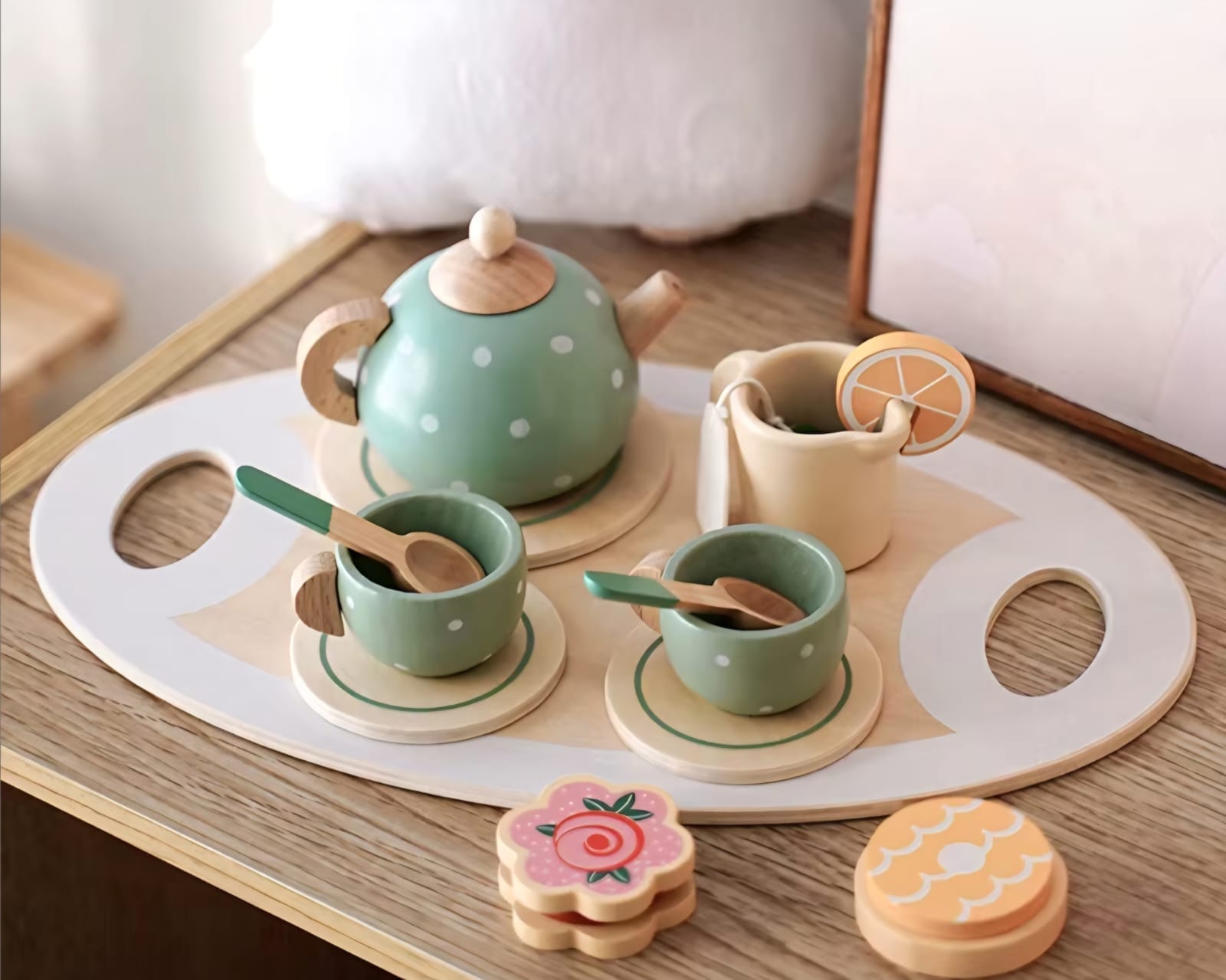 Afternoon Tea Set Wooden - Image 4