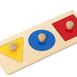 Wooden Shapes Board 17x7cm