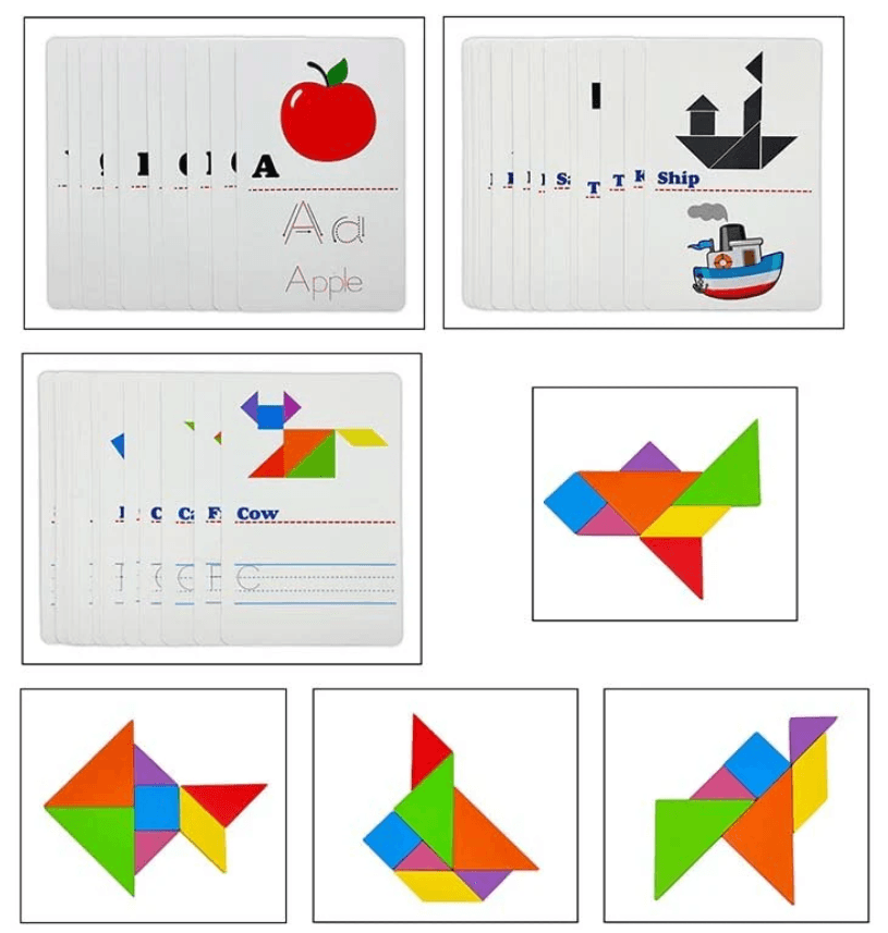 Tangram Letters Writing Card - Image 4